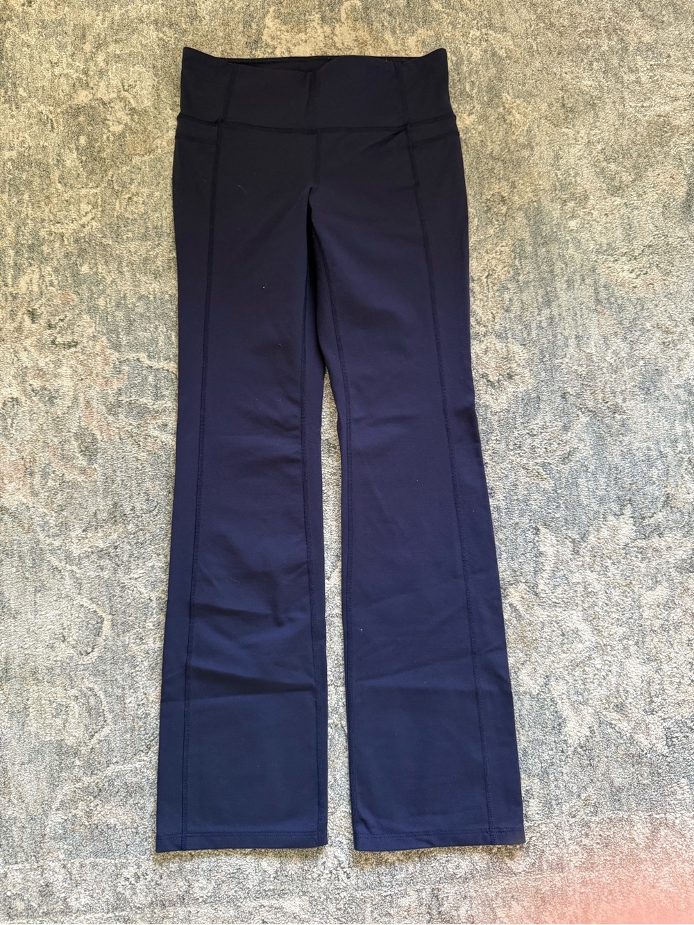 Athleta Navy Blue Bootcut Yoga Pants Size Medium 30” Inseam